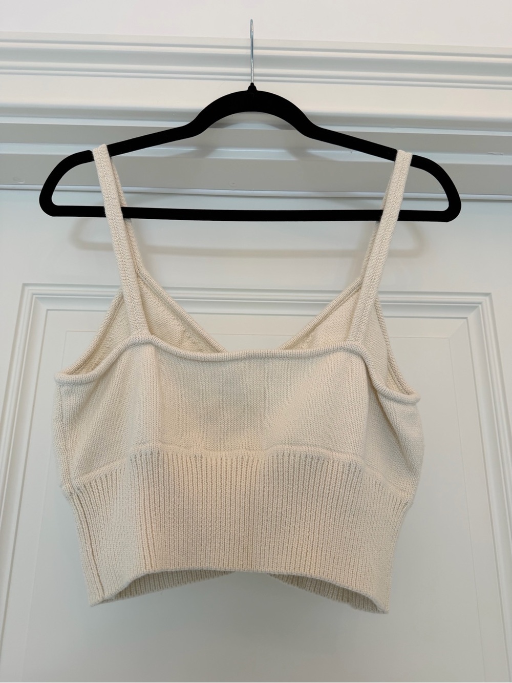 Reformation Cream Knit Cardigan & Crop Tank Set size L - Picture 7 of 7